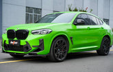 BMW X3M X3MC F97 LCI 2022 2023 2024 & X4M X4MC F98 LCI 2022 2023 2024 with Aftermarket Parts - Fiber Side Vent Bumper Valences Pre-preg Carbon from BCTXE Tuning
